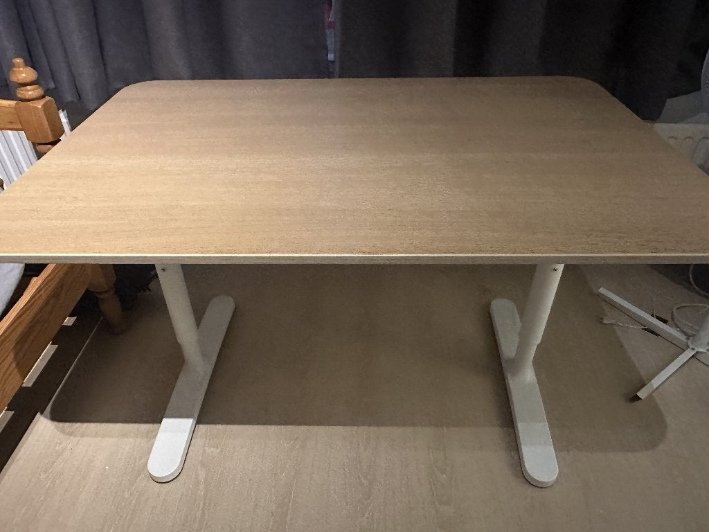 Ikea Bureau 120x80, Ophalen, Gebruikt, 120 cm, Hout