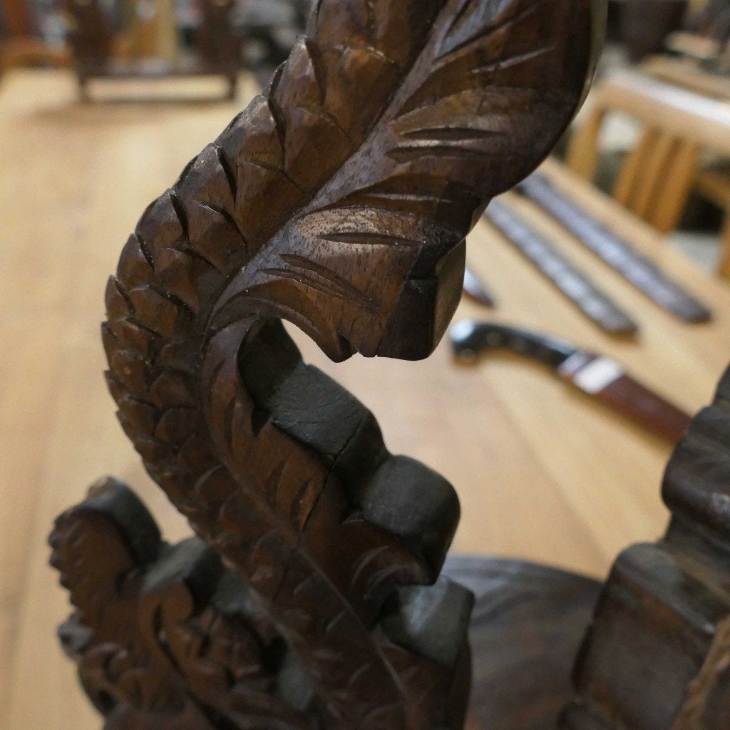 Ploncon Tombak TH1 Speer lans houder met Naga's Indonesia, Ophalen of Verzenden