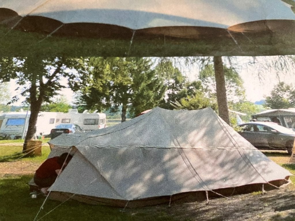GRATIS! Grote Schildpad tent Erdmann Schmidt, compleet, Ophalen, Gebruikt, Tot en met 6