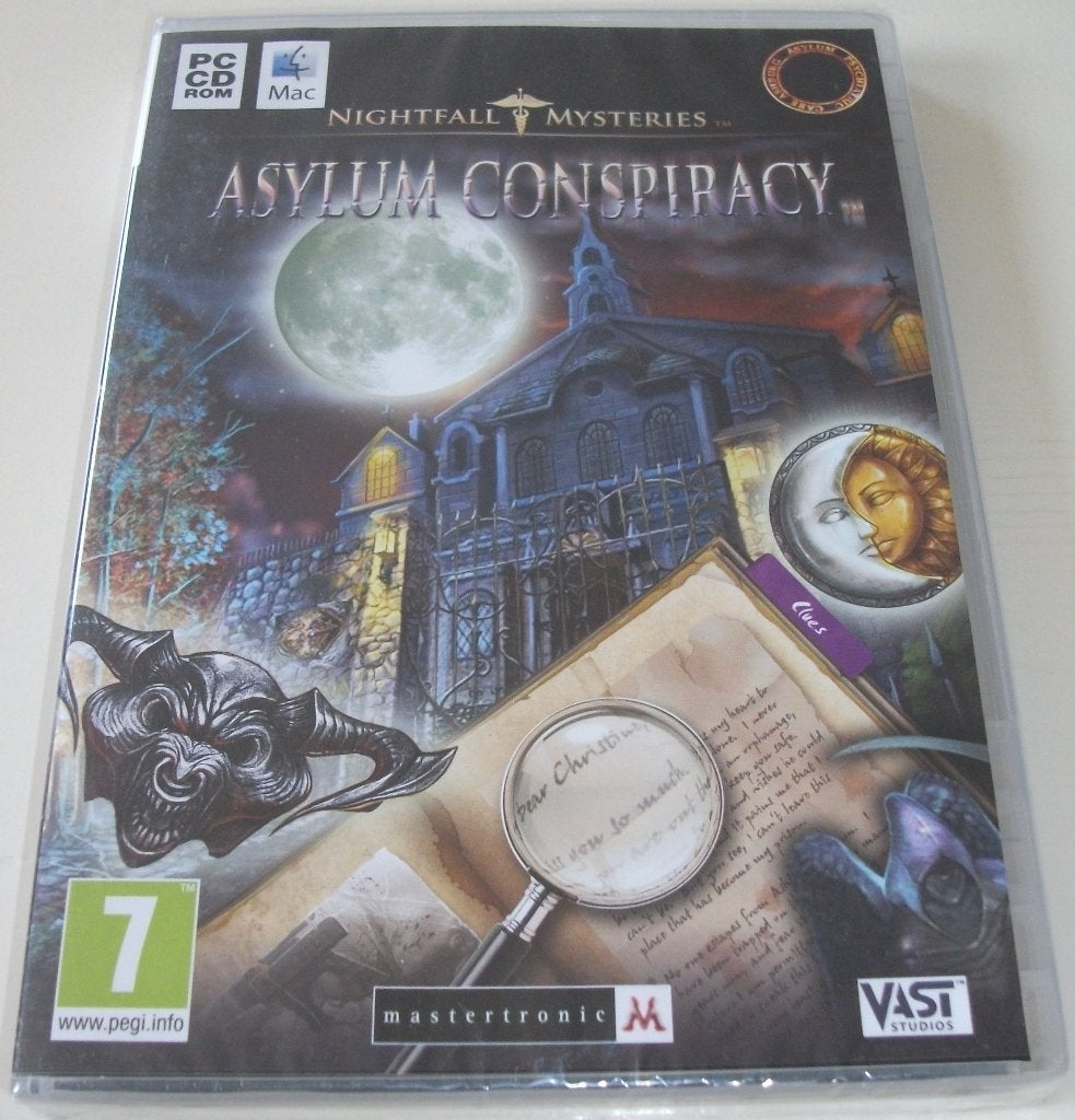 PC Game *** NIGHTFALL MYSTERIES *** Asylum Conspiracy NIEUW, Puzzel en Educatief, 1 speler, Nieuw, Ophalen of Verzenden