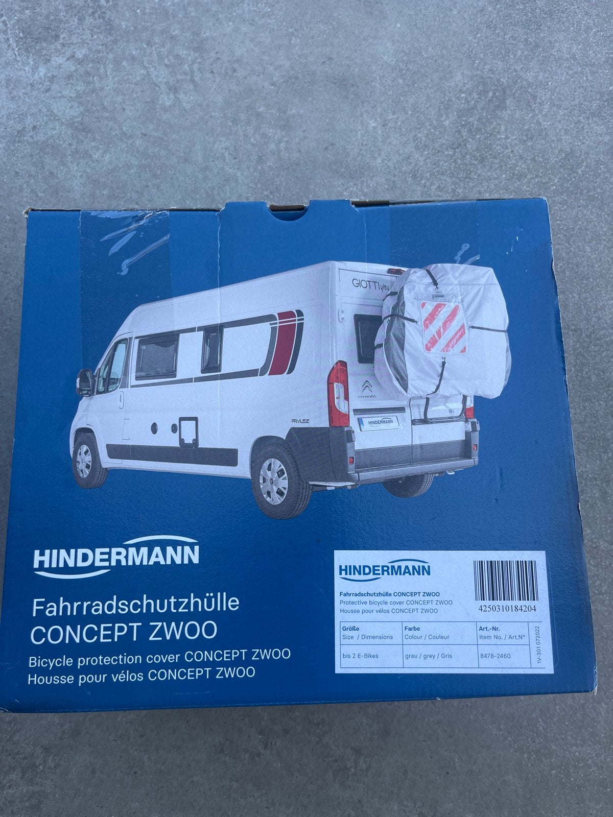 Nieuw HINDERMANN Fietsbeschermhoes  Concept ZWOO 2 E-bikes, Ophalen of Verzenden, Nieuw