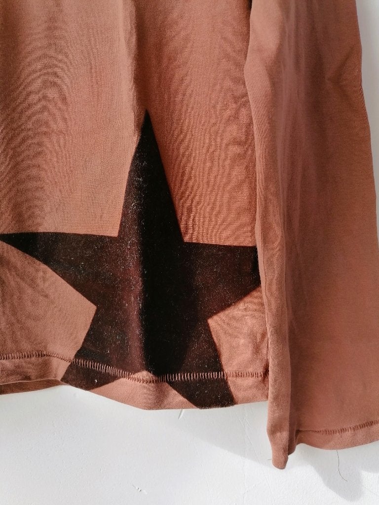KIK*KID bruine longsleeve, T-shirt met lange mouwen, mt 146, Meisje, Ophalen of Verzenden, Shirt of Longsleeve, Gebruikt
