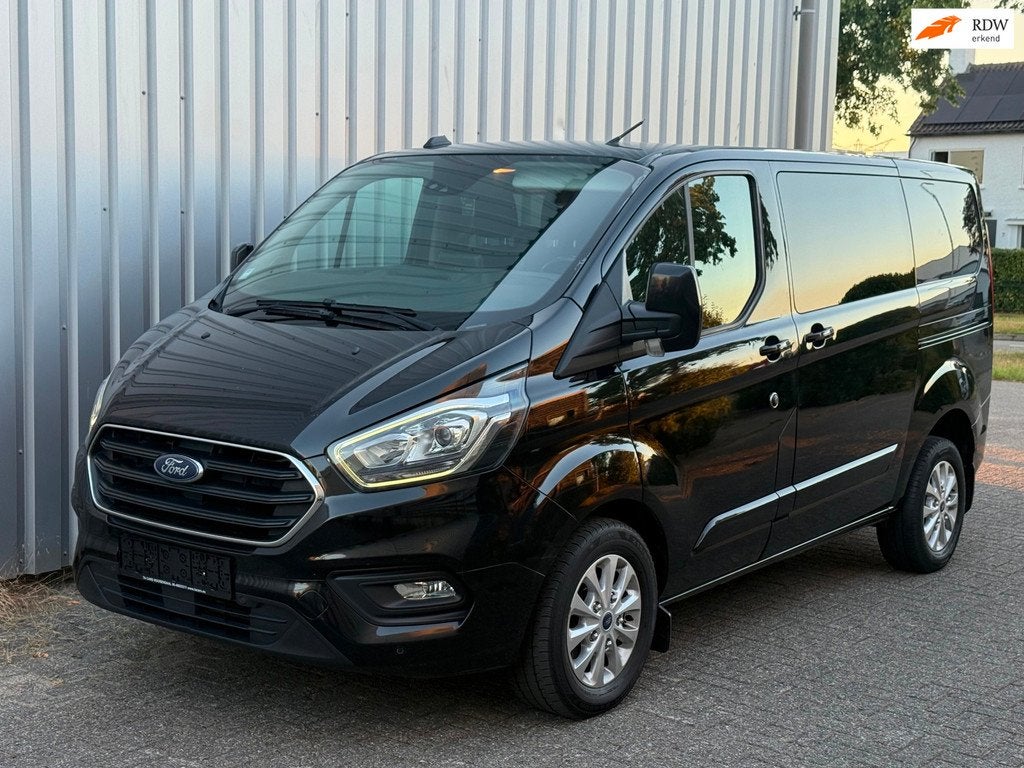 Ford Transit Custom 2.0 TDCI / 6pl / AUT/ 2x schuifdeur / 20, Automaat, Stof, Zwart, Adaptive Cruise Control