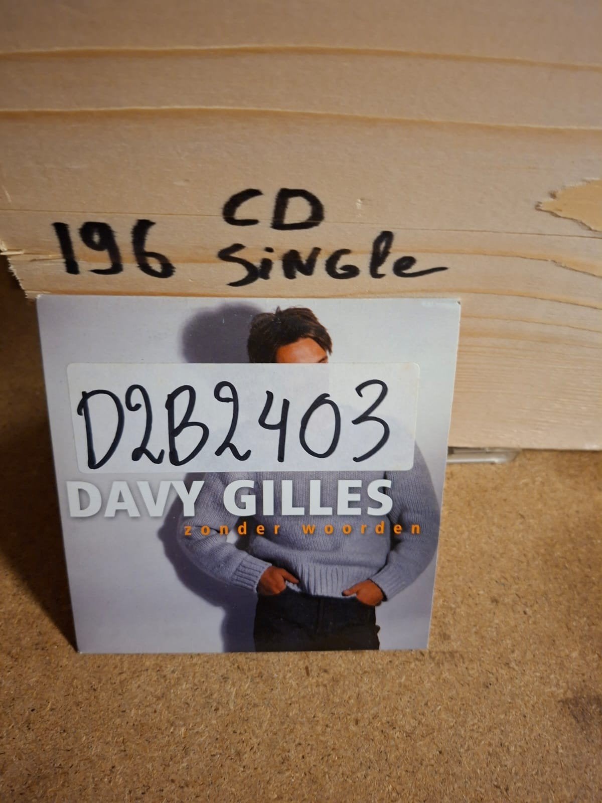 Davy Gilles - Zonder Woorden CD Single, Cd's en Dvd's, Ophalen of Verzenden, Gebruikt, Schlager
