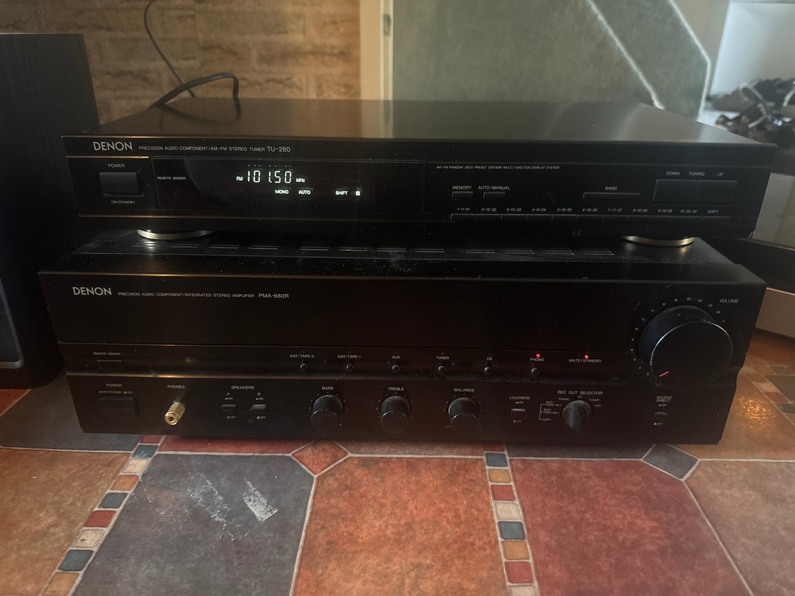 Denon PMA-680R Versterker & TU-280 Tuner Getest Werkend, Ophalen of Verzenden, Gebruikt, Denon
