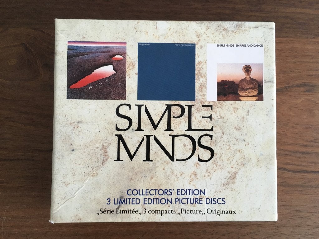 3Cd Box Simple Minds Life Real Empires 3 Picture Discs ZGAN, Ophalen of Verzenden, Zo goed als nieuw, Pop, Boxset
