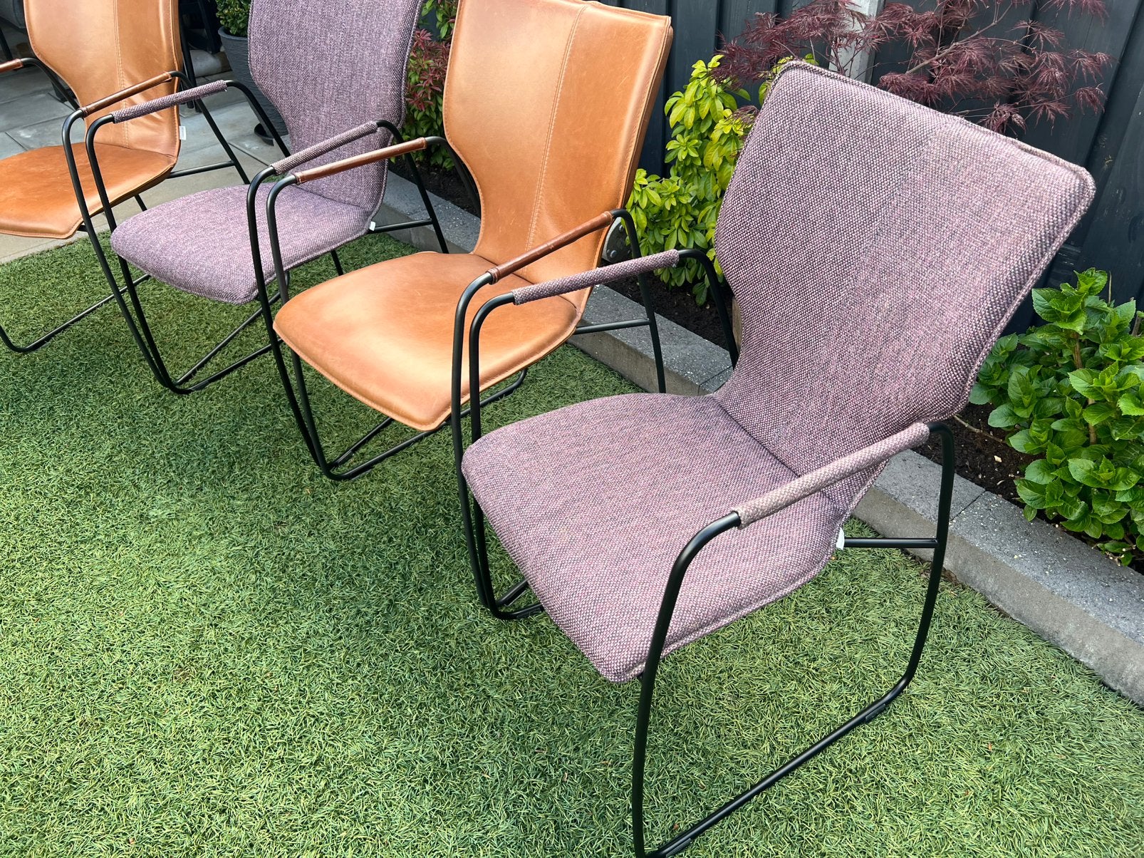 Bert plantagie stoelen 4x, Ophalen, Zo goed als nieuw, Stof, Vier