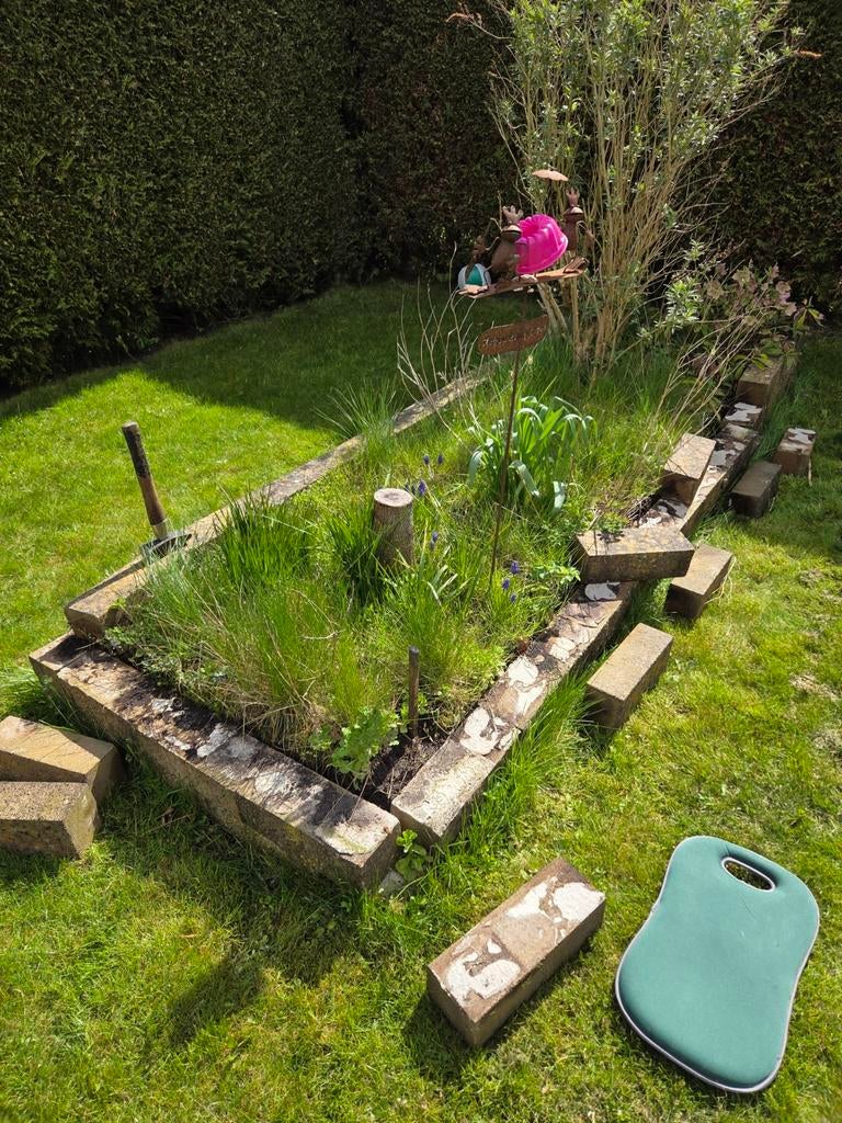 Gebruikte stapelstenen voor tuin of border ruim 60 stuks, Ophalen, Gebruikt, Overige typen