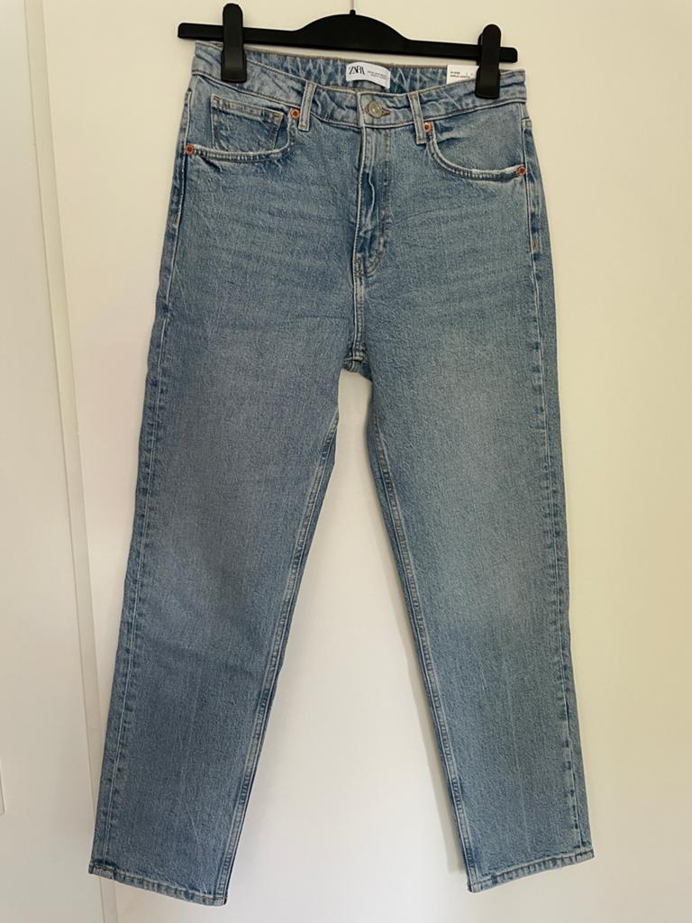 Nieuw met prijsk blauwe high rise ankle jeans van Zara mt 38, Ophalen of Verzenden, Nieuw, Blauw, W30 - W32 (confectie 38/40)