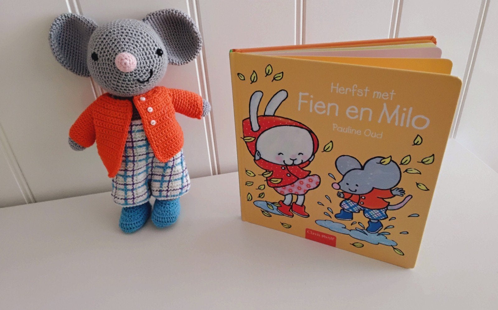 Herfst met Fien en Milo boek met gehaakte muis., Ophalen of Verzenden, Nieuw, Pauline Oud, 3 tot 4 jaar