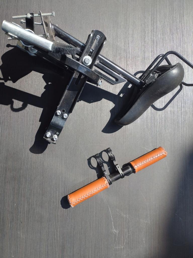 Kinderzadel voor op frame fiets, Ophalen of Verzenden, Gebruikt