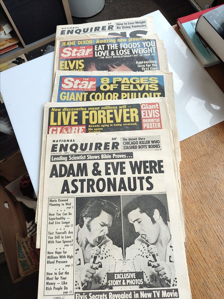 Collection of 5 vintage American magazines with Elvis Presle, Ophalen of Verzenden