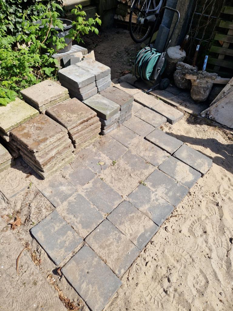 Gebruikte terrastegels, Ophalen, Gebruikt, Klinkers, 10 m² of meer