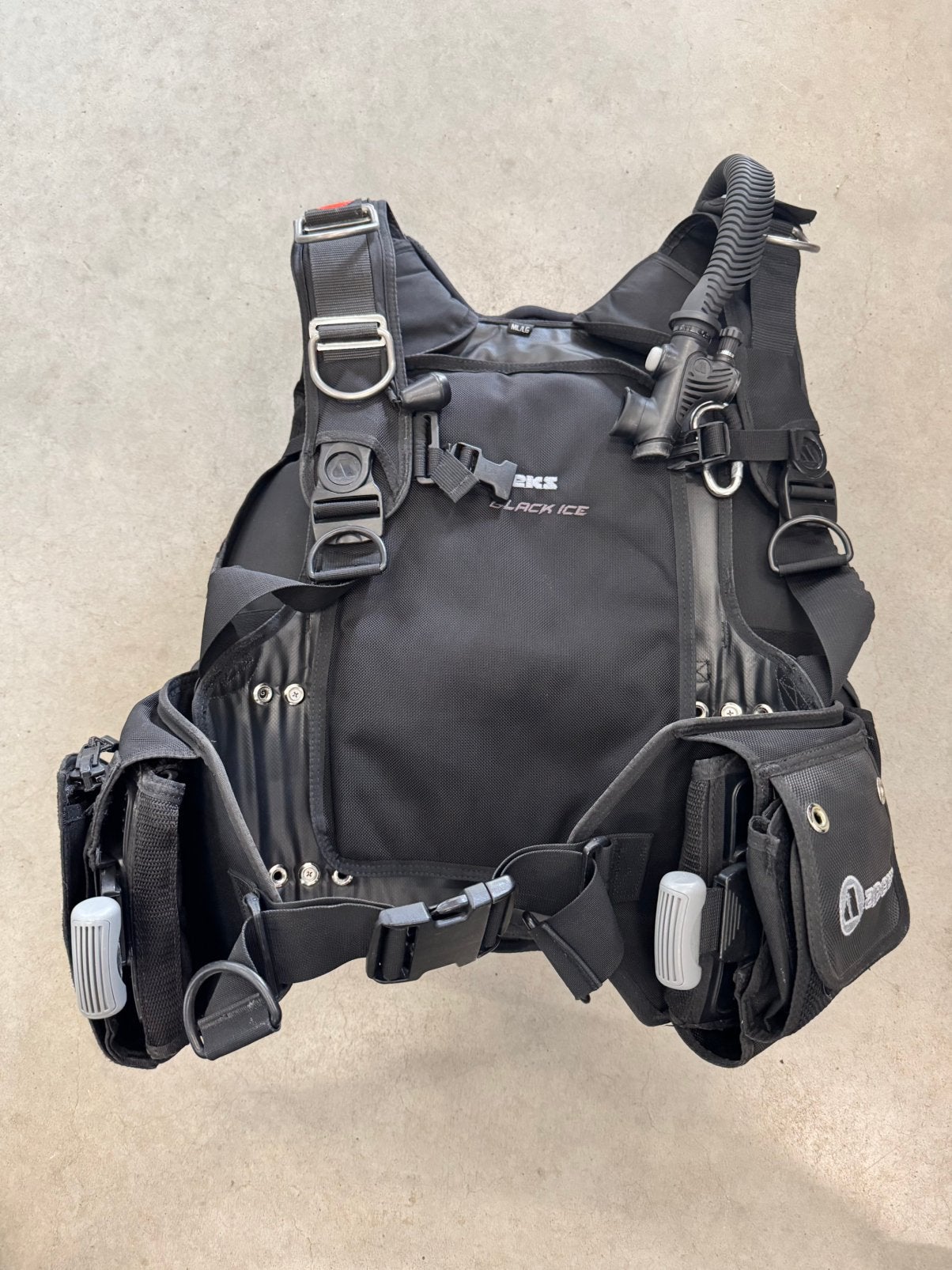 Apeks wing jacket Black Ice, Ophalen of Verzenden, Zo goed als nieuw, Trimvest of Wing
