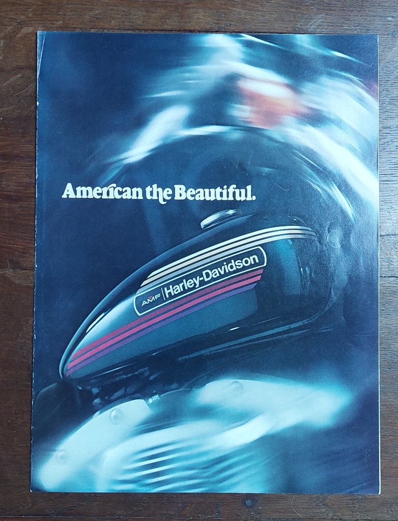 Harley Davidson folder 1974, Ophalen of Verzenden, Harley-Davidson of Buell
