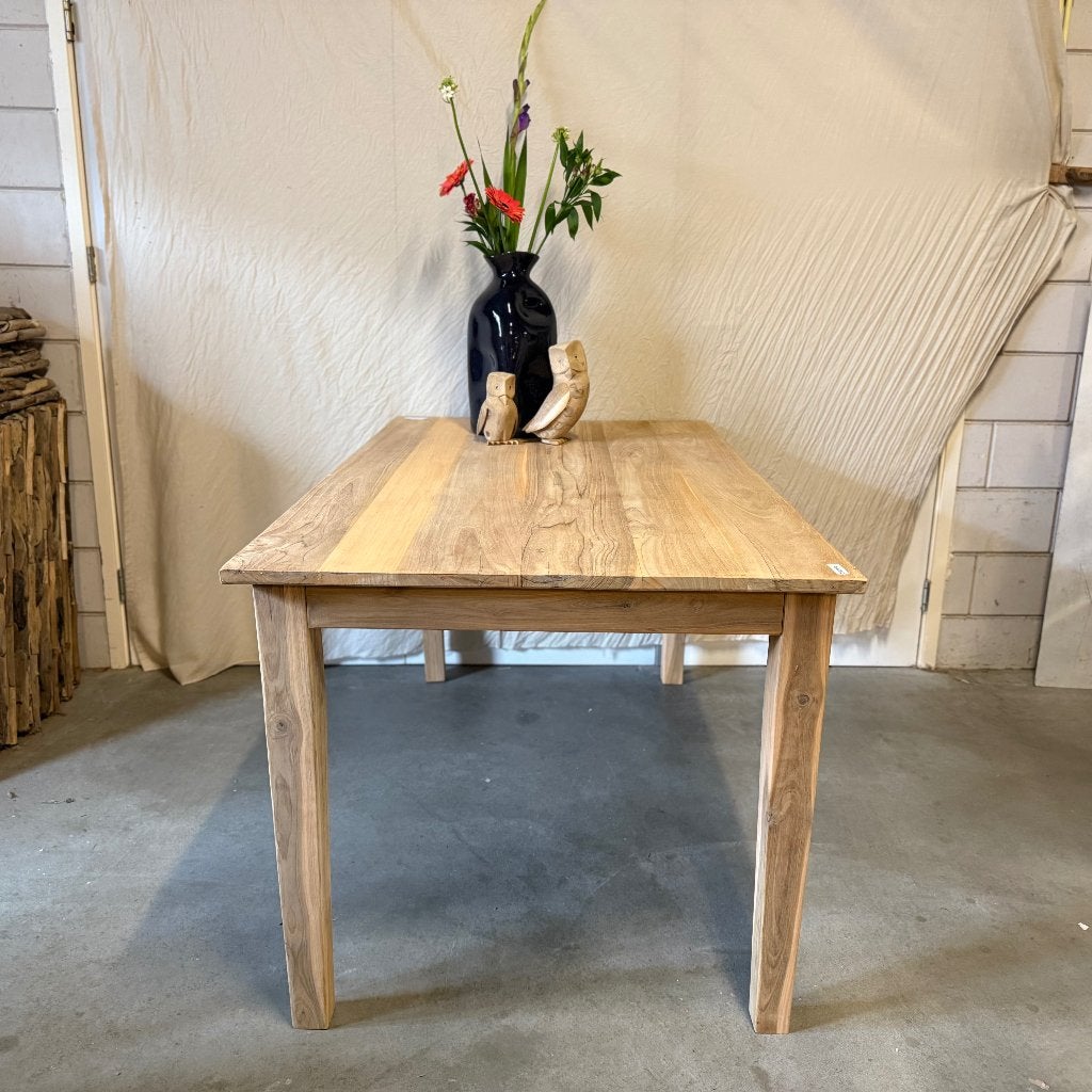 teakhouten eettafel - 160 x 90 cm - Gratis bezorgd, TTM Wonen, Meubels – (Perzische) Tapijten en Woonaccessoires, Taag 63, 2491 CS, Den Haag (Forepark)