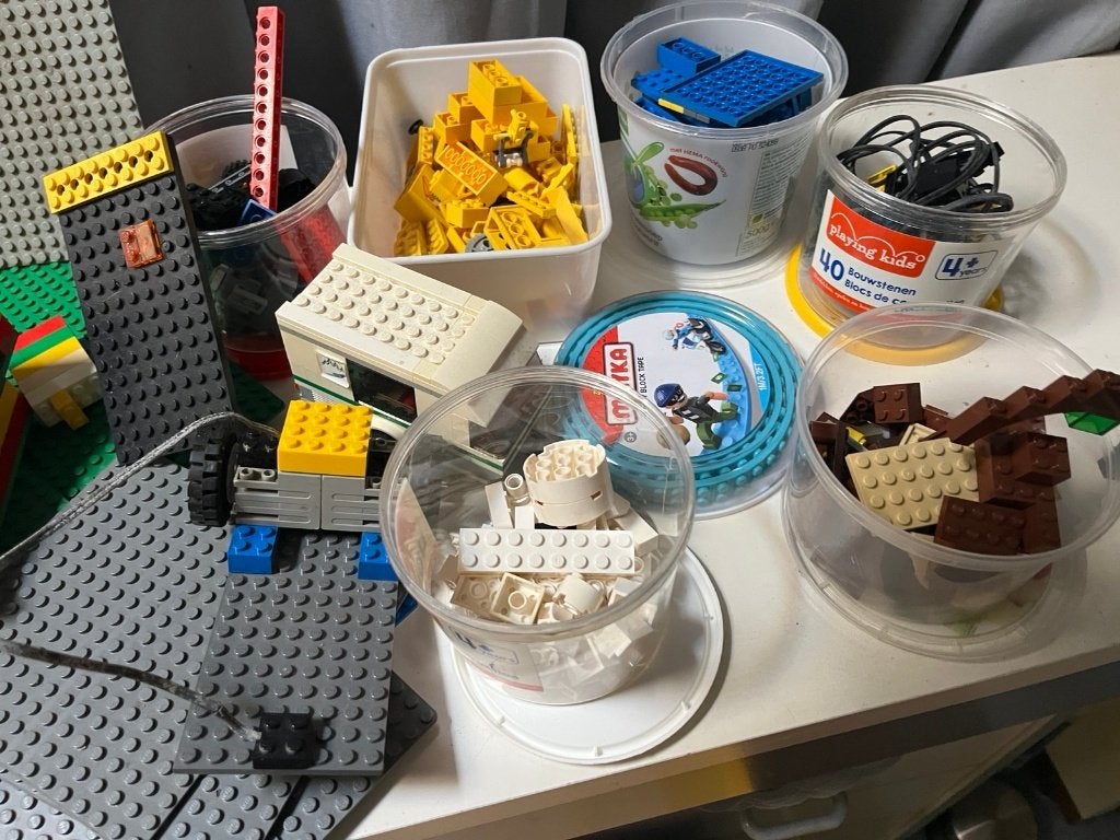 Grote partij Lego losse stenen en grondplaten, Gebruikt, Overige thema's, Lego, Ophalen of Verzenden