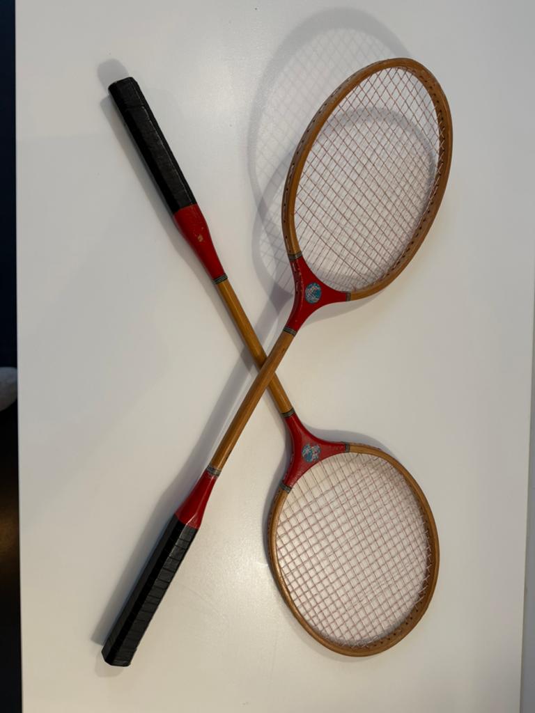 Set van 2 vintage batminton rackets, Ophalen of Verzenden