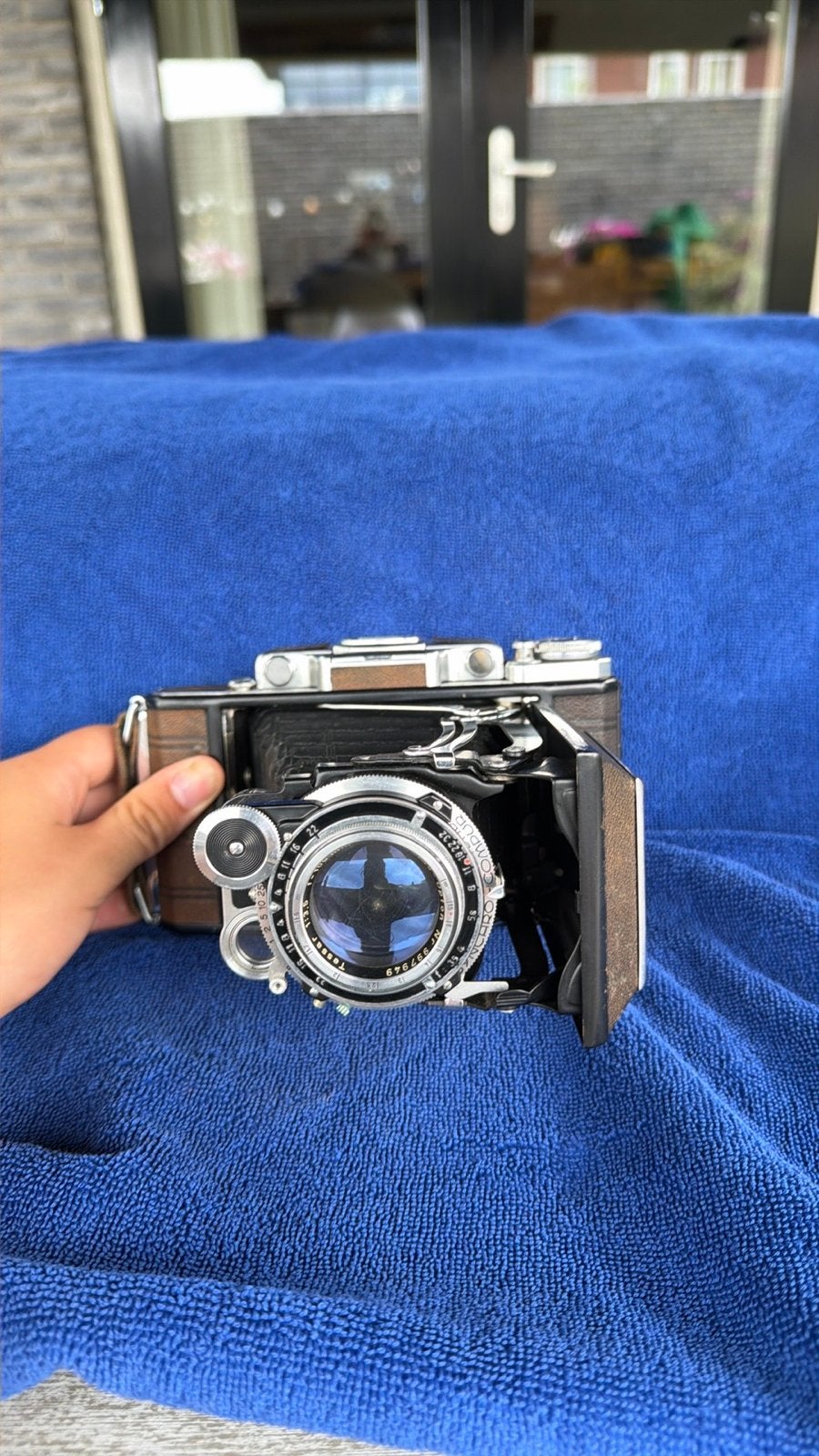 Vintage Opvouwbare Camera - Antieke Fotocamera, Audio, Tv en Foto, Fotocamera's Analoog, Ophalen, Gebruikt, Compact, Overige Merken