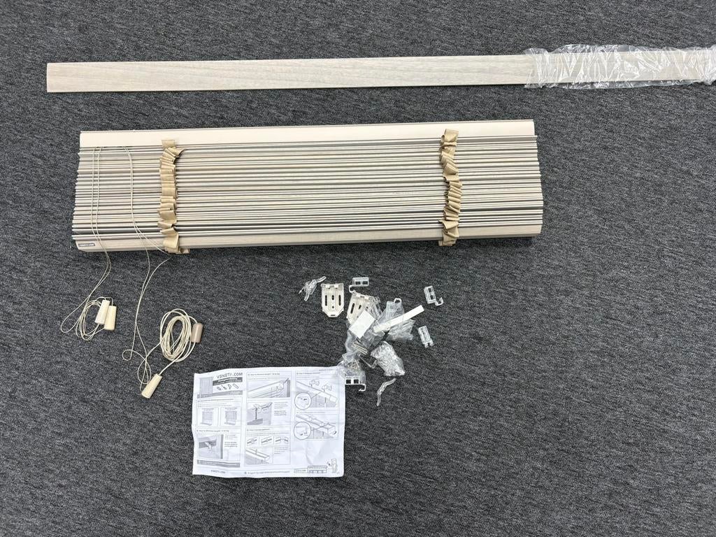 **NIEUW**  Houten jaloezie met ladderband  **NIEUW**, Ophalen of Verzenden, Zo goed als nieuw