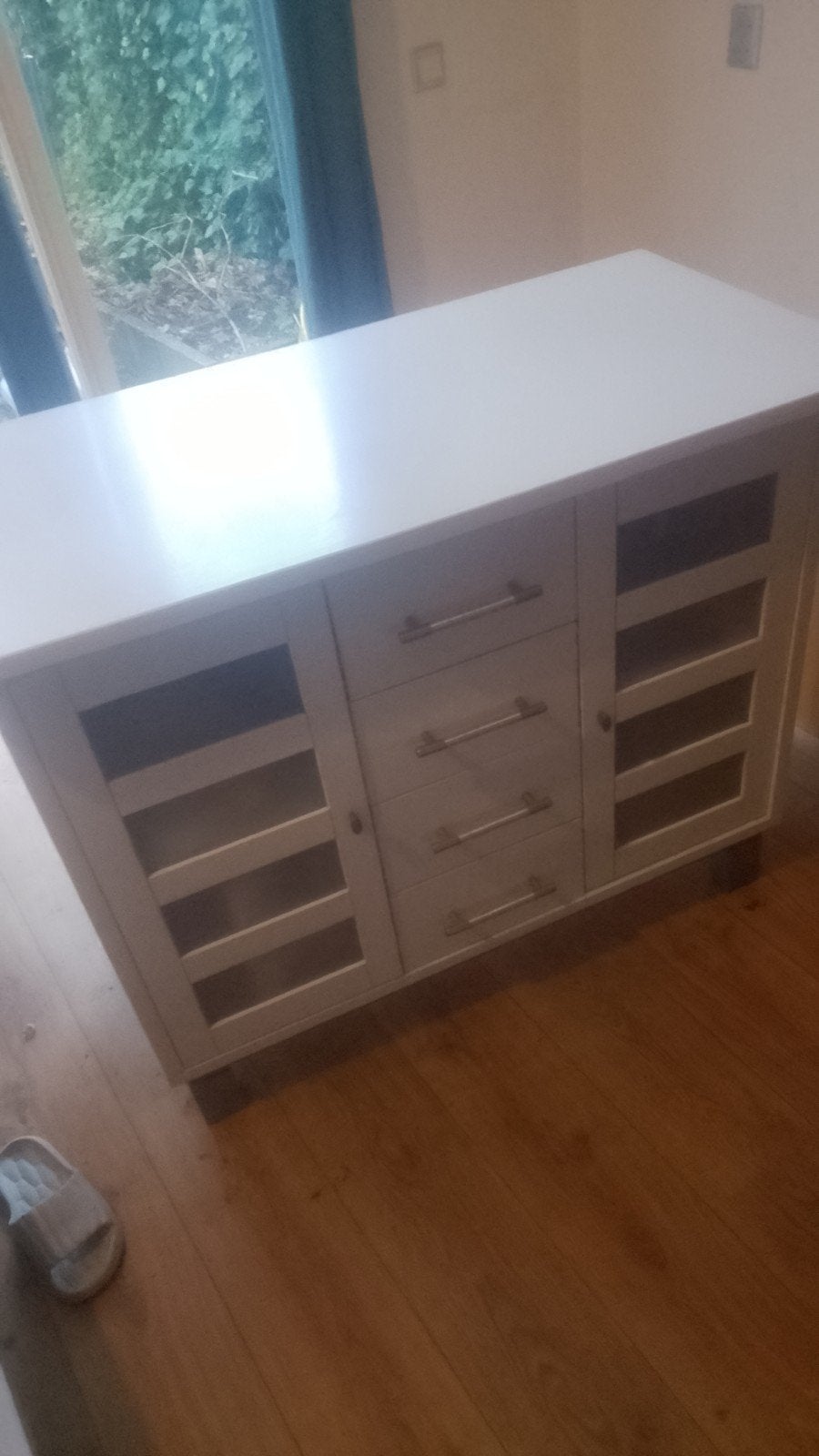 Wit commodekastje - 110x91x55cm, Ophalen, Zo goed als nieuw
