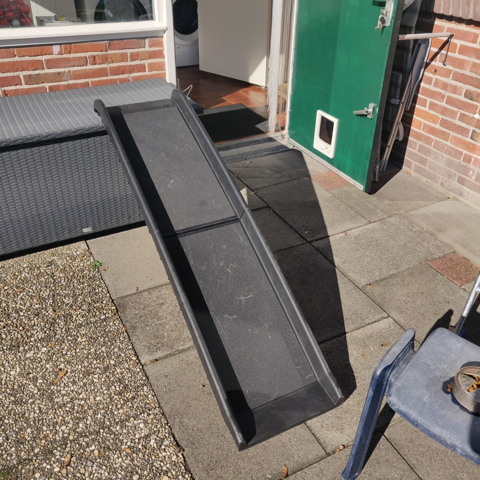 Loopplank hond., Ophalen
