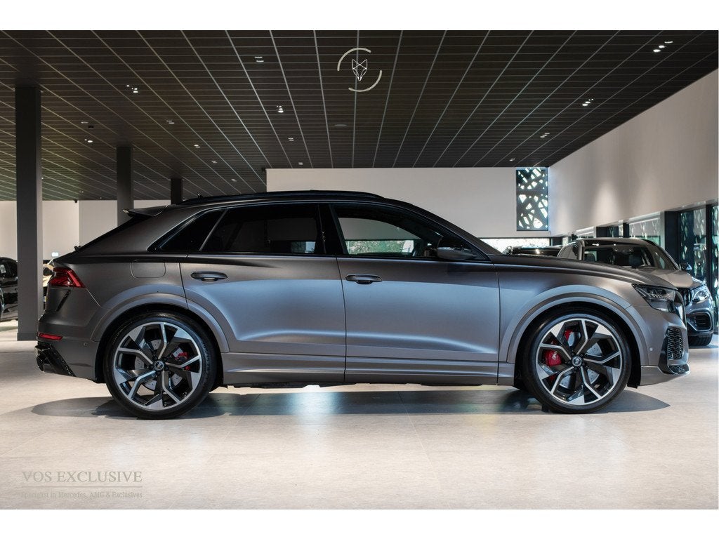 Audi Q8 4.0 TFSI RS Q8 Quattro BTW|Massage|B&O 3D Advanced|H, Auto's, Audi, Automaat, Gebruikt, Zwart, Leder