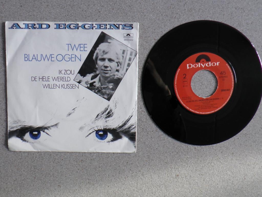 Ard Eggens - Twee blauwe ogen VINYL SINGLE piraten, Fotohoes, Ophalen of Verzenden, Gebruikt, Nederlandstalig
