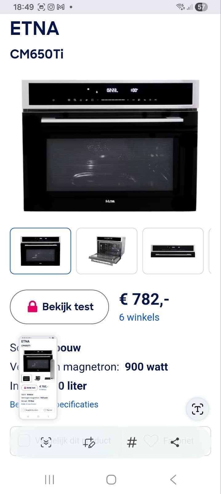 Etna, Ophalen of Verzenden, Zo goed als nieuw