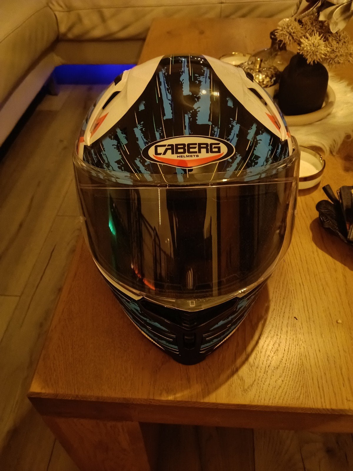 super mooie helm 1 x gebruikt, Motoren, Overige merken, Offroadhelm, Ophalen of Verzenden, L