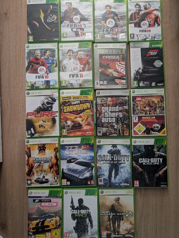 Xbox 360 games bundel, Spelcomputers en Games, Gebruikt, Vanaf 18 jaar, Overige genres, 1 speler