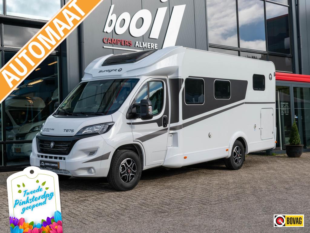 Sunlight T67S - Automaat, Caravans en Kamperen, Sunlight, Fiat, Tot en met 2, Diesel