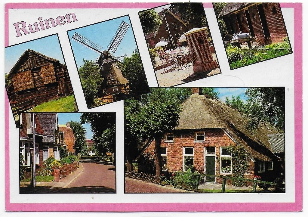Ruinen Gelopen Ansichtkaart ( B6109 ), Verzamelen, Ansichtkaarten | Nederland, Ophalen of Verzenden, 1980 tot heden, Gelopen