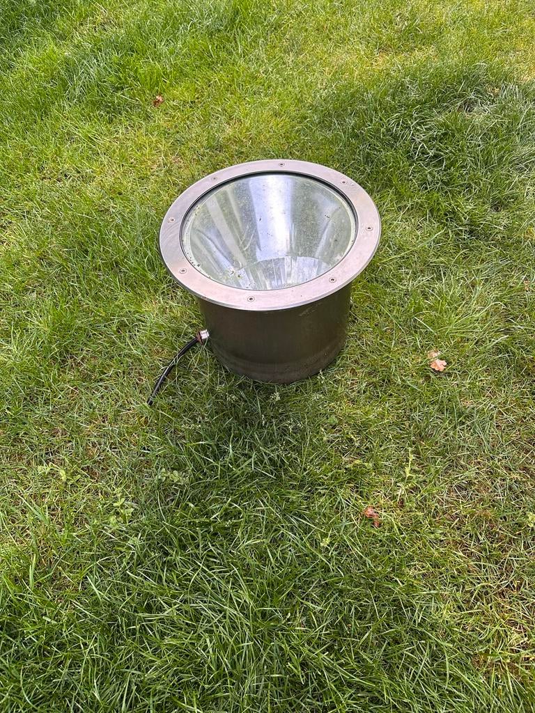 BEGA Robuuste Vloerlamp / Grondspot voor Buiten - Gebruikt, Tuin en Terras, Buitenverlichting, Gebruikt, Staal, Minder dan 50 watt