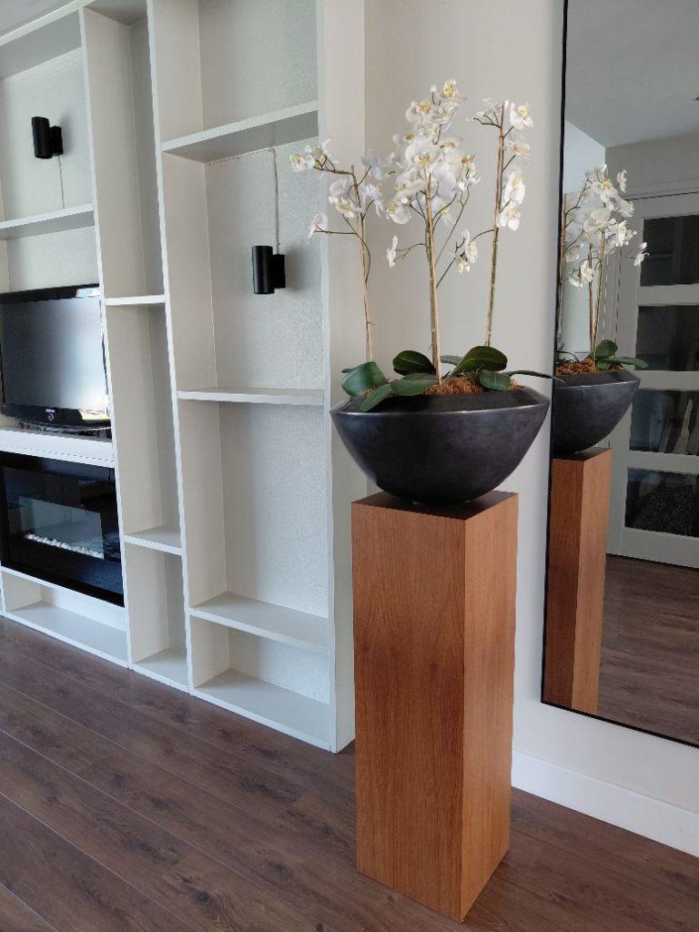 Luxury Design Pilaar/Zuil /Sokkel met zijden orchideeën, Ophalen, Nieuw
