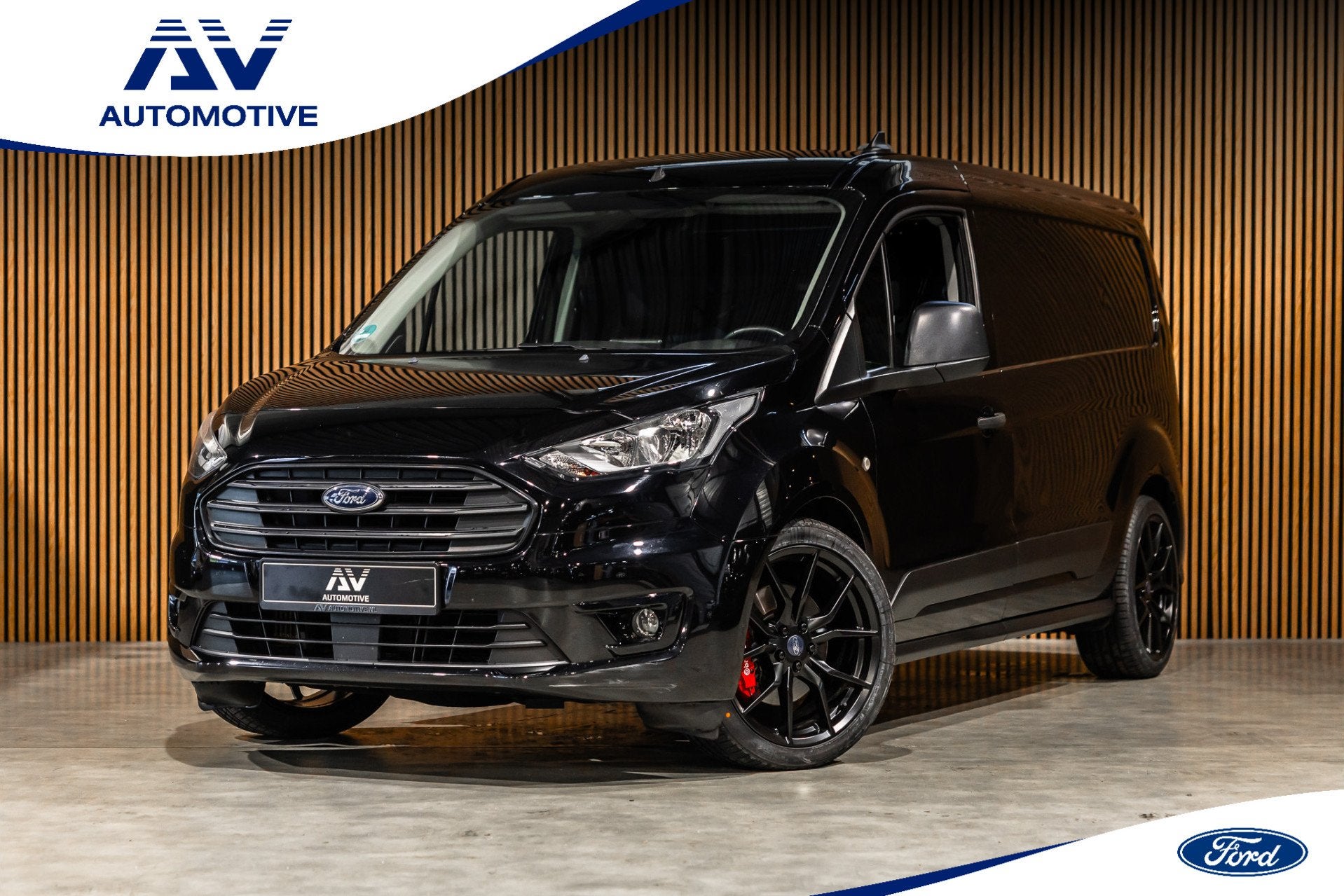 Ford Transit Connect 1.0 Ecoboost L2 | 3-Zitter | Sortimo in, Auto's, Bestelauto's, Gebruikt, Zwart, 14 km/l, Bedrijf
