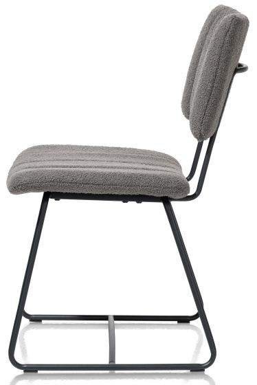 6 Nieuwe stoelen, Antraciet, met zwart metaal en greep. H&H, Ophalen, Nieuw, Metaal, Grijs