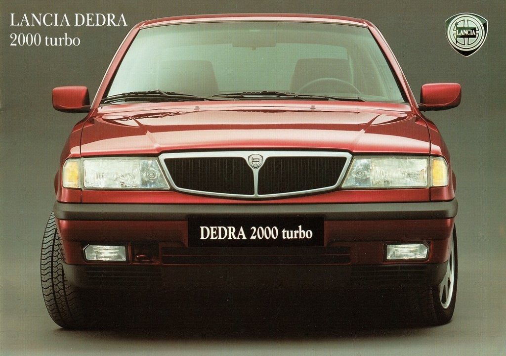 Folder Lancia Dedra 2000 Turbo (ca.1990), Verzenden, Gelezen, Overige merken