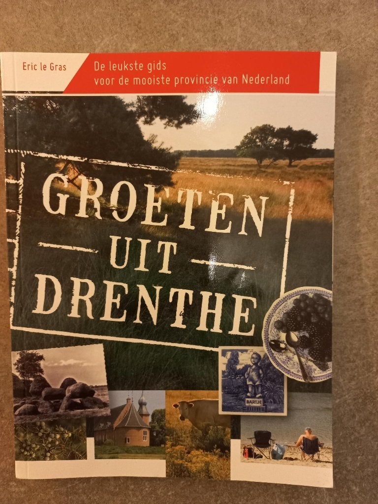 Groeten uit Drenthe, Reisgids over de provincie Drenthe., Overige merken, Ophalen of Verzenden, Zo goed als nieuw, Reisgids of -boek
