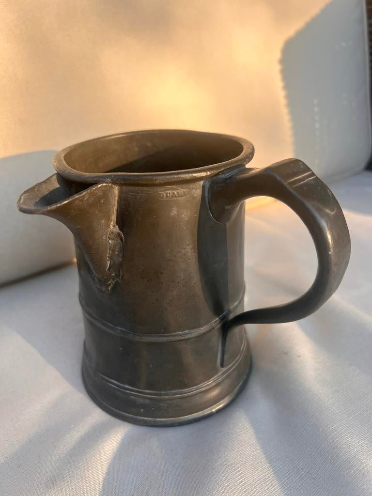 Antieke Engelse Schenkkan - 1 Quart - 1775, Antiek en Kunst, Antiek | Vazen, Ophalen of Verzenden