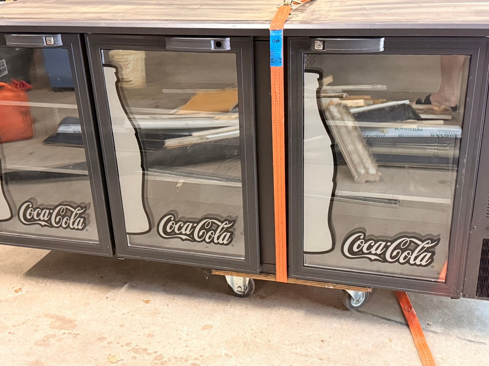 Coca cola barkoelkast 3deurs, Ophalen, Koelen en Vriezen