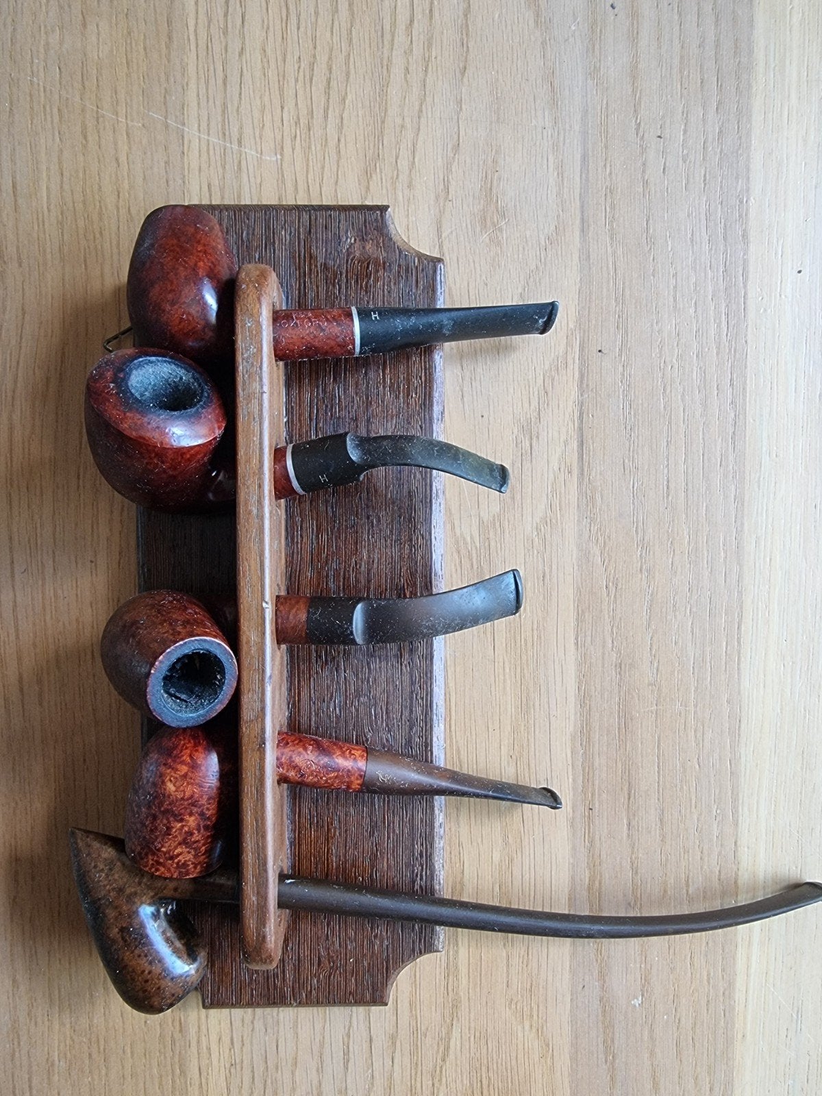 Te koop setje pijpen diverse met rekje., Ophalen of Verzenden, Gebruikt, (Water)pijp