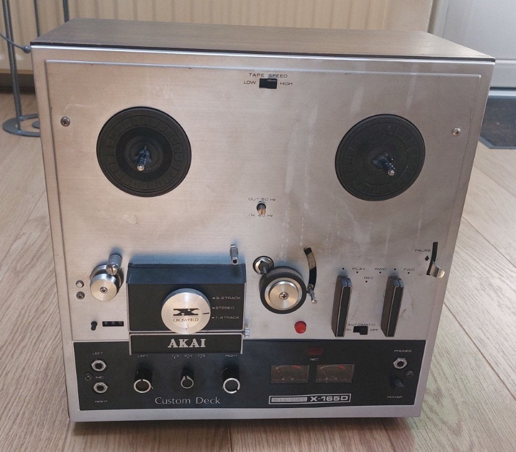 Akai X-165D Bandrecorder, Audio, Tv en Foto, Bandrecorders, Ophalen, Bandrecorder, Met stofkap