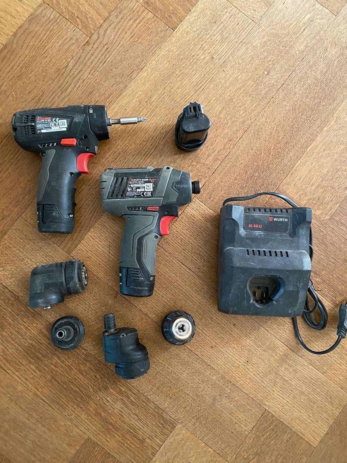Wurth accuboor met hulpstukken en koffer, Ophalen, Gebruikt, Boor- en Schroefmachine