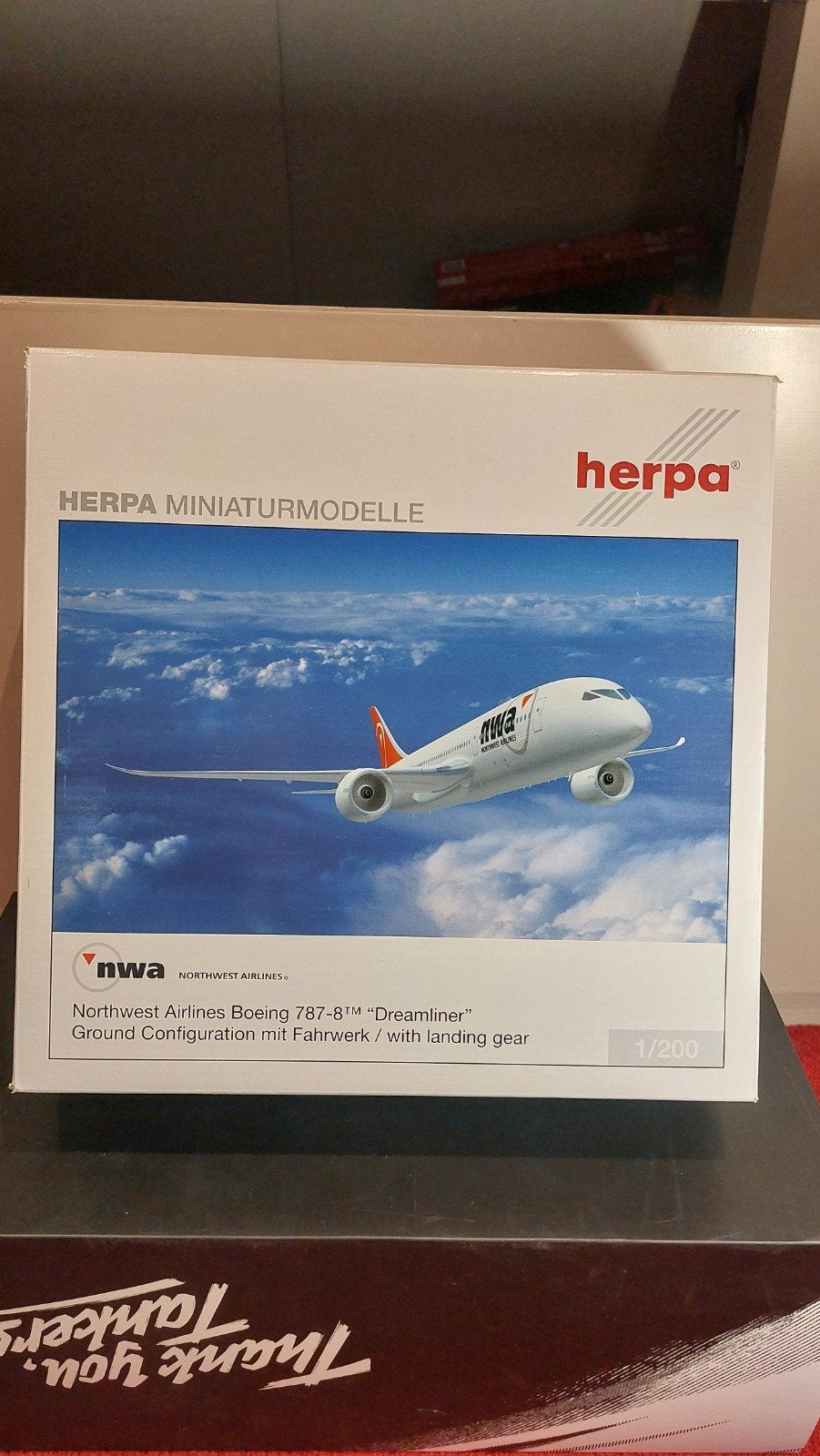 Herpa Northwest airlines Boeing 787-8, Ophalen of Verzenden, Nieuw, Schaalmodel