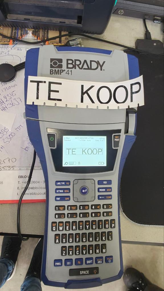 Altec/Brady BMP41 Labelprinter met koffer, Zwart-en-wit printen, Gebruikt, Printer, Ophalen of Verzenden