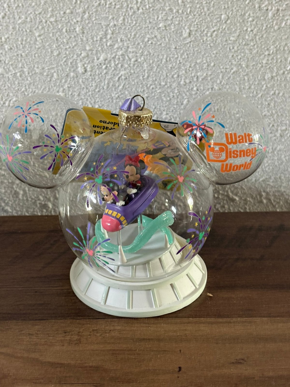 Disney parks space mountain icon glas ornament., Ophalen of Verzenden, Zo goed als nieuw