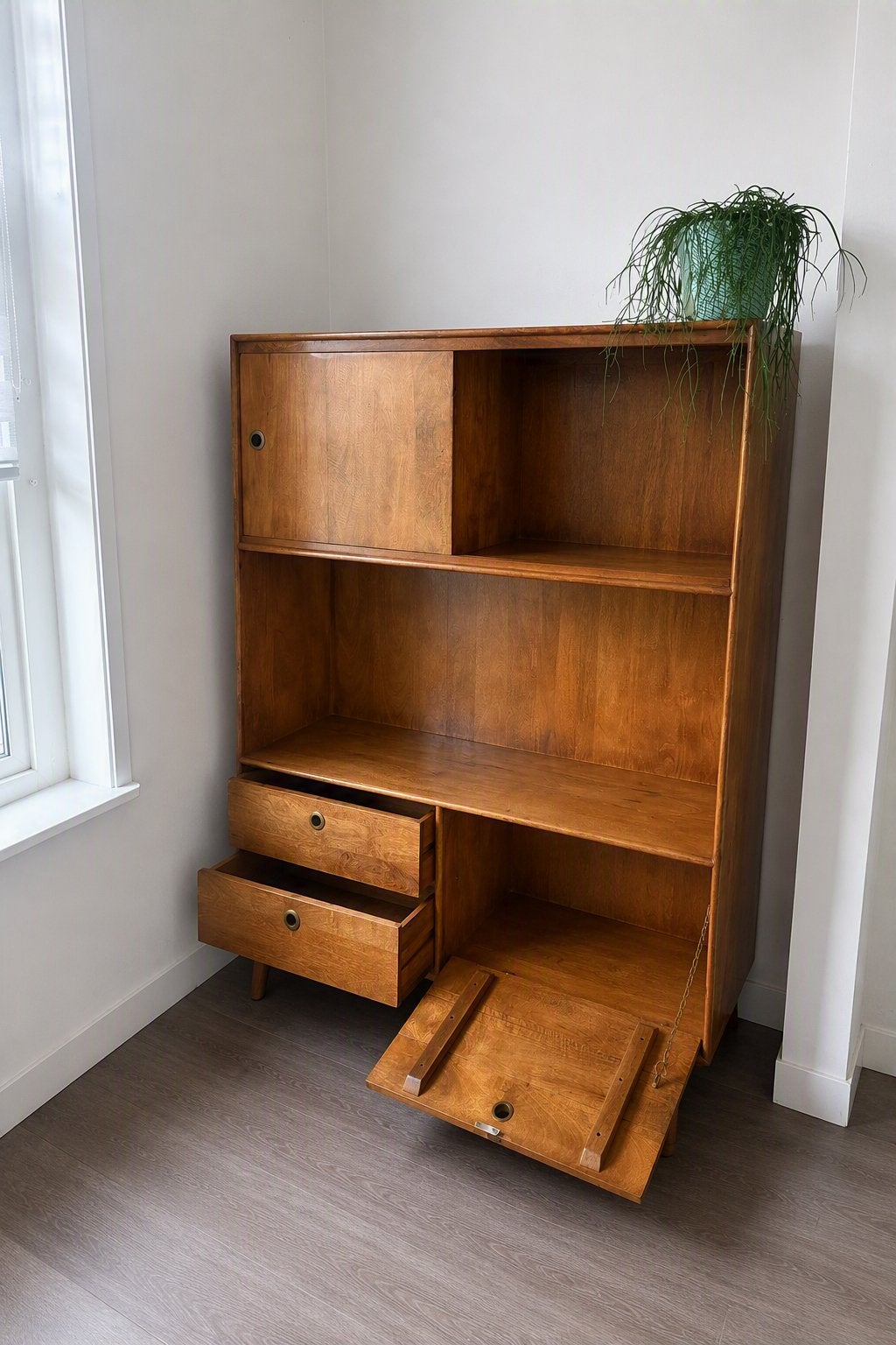 Eleonora Wisconsin Kast (b120xd40xh150) - Mangohout, Ophalen of Verzenden