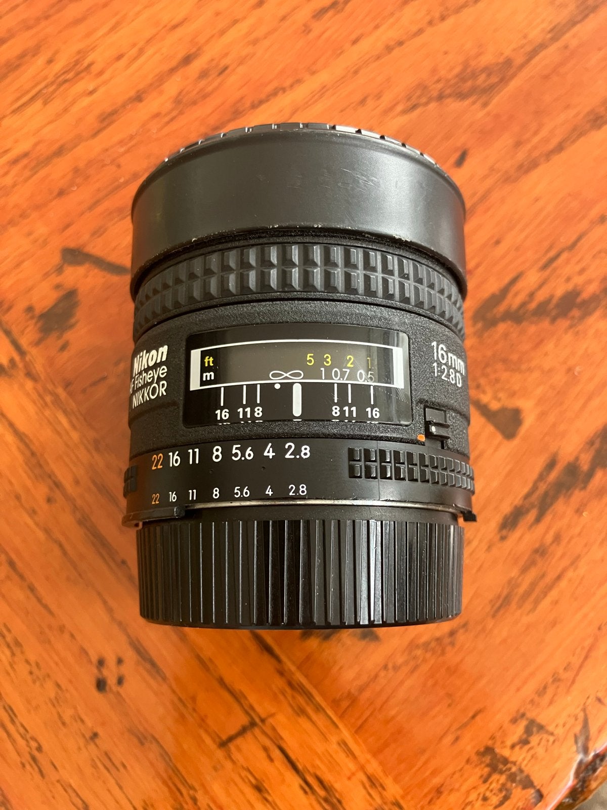 Nikon Fisheye Nikkor 16mm f/2.8D lens, Audio, Tv en Foto, Fotografie | Lenzen en Objectieven, Ophalen of Verzenden, Zo goed als nieuw
