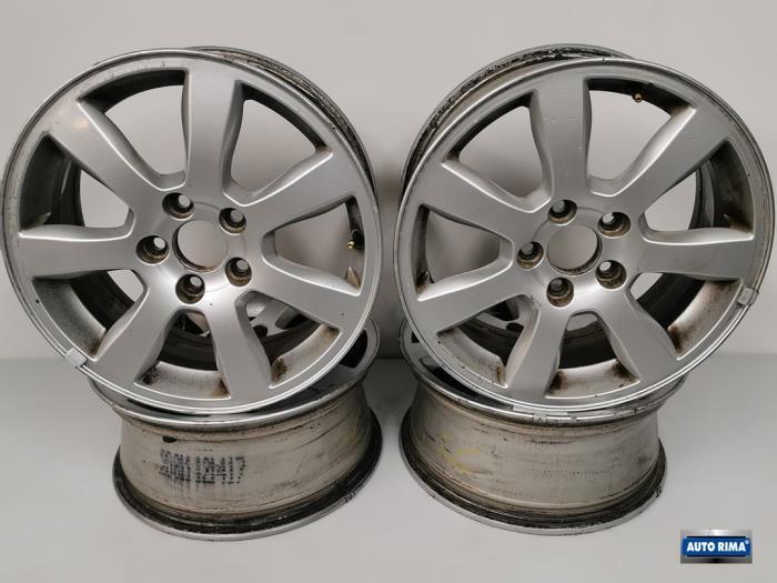 Sportvelgen Set van een Volvo V70, Auto-onderdelen, Banden en Velgen, Personenwagen, Gebruikt, 3 maanden garantie, Ophalen of Verzenden